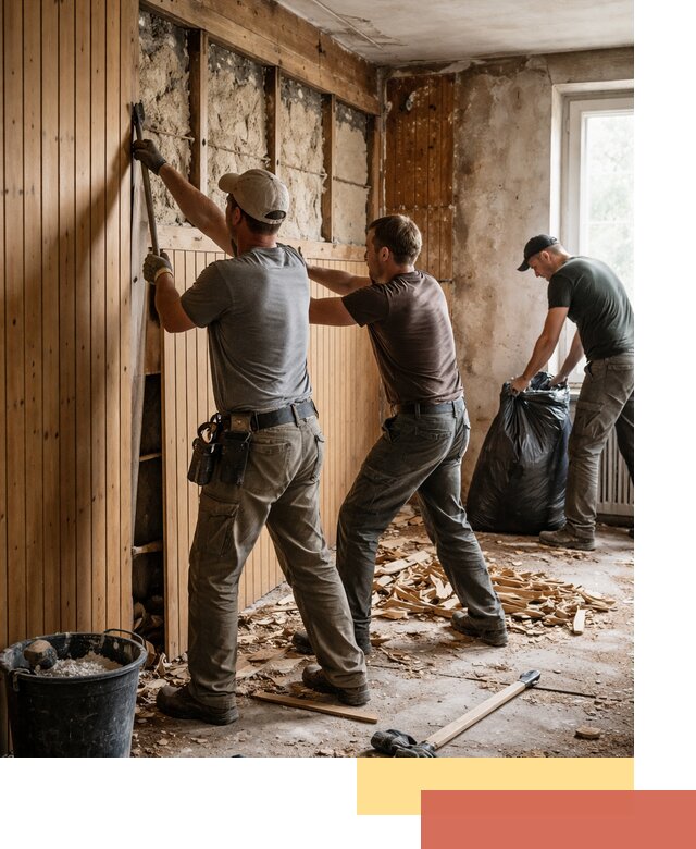 Демонтаж вагонки и вывоз материалов в Арзамасе