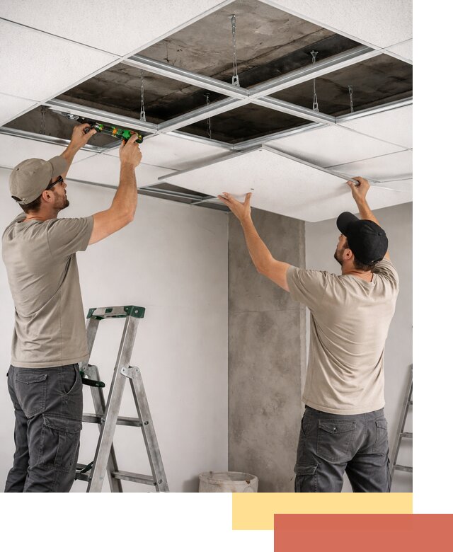 Монтаж потолка Армстронг под ключ в Арзамасе