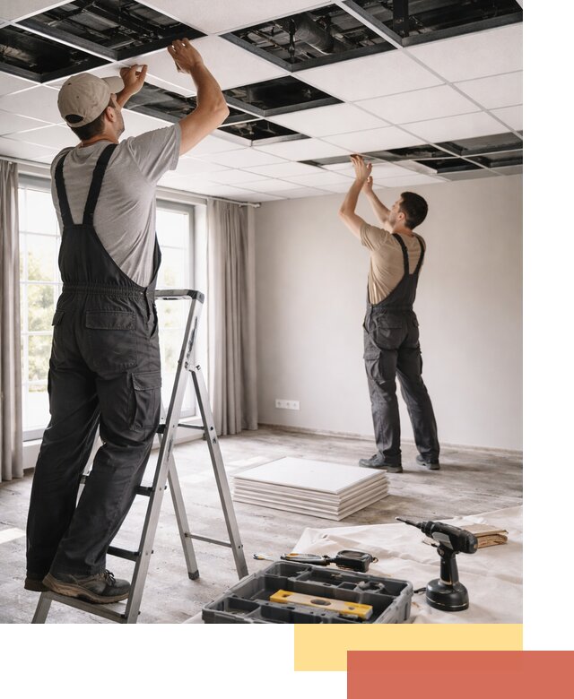 Замена плит подвесного потолка в Арзамасе быстро и качественно