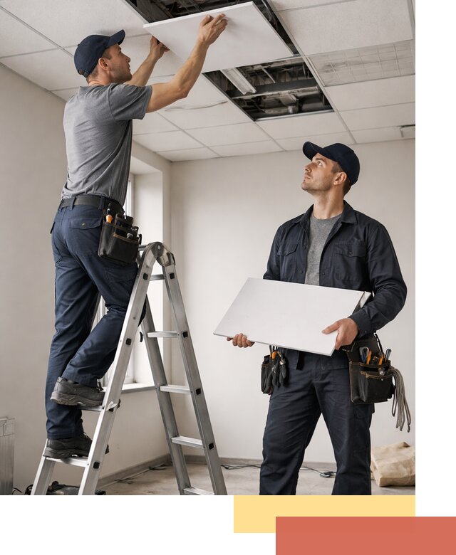 Обслуживание подвесного потолка в Арзамасе — ремонт и чистка