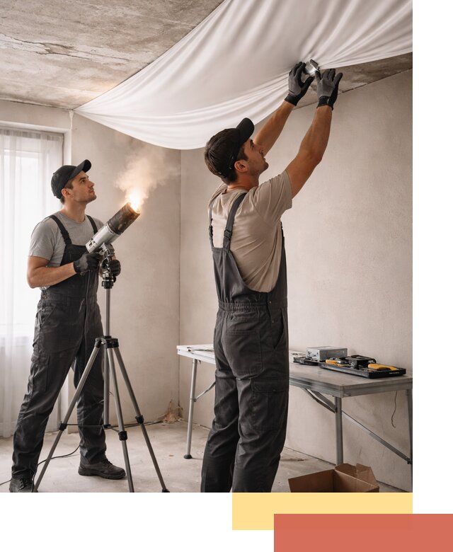 Установка натяжного потолка под ключ в Арзамасе