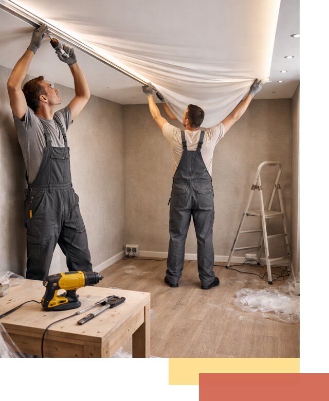 Монтаж натяжного потолка с подсветкой в Арзамасе цена и сроки