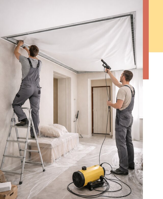 Монтаж натяжного потолка в прихожей в Арзамасе от 2878 руб. под ключ | ОТДЕЛОЧНИК-Рзм