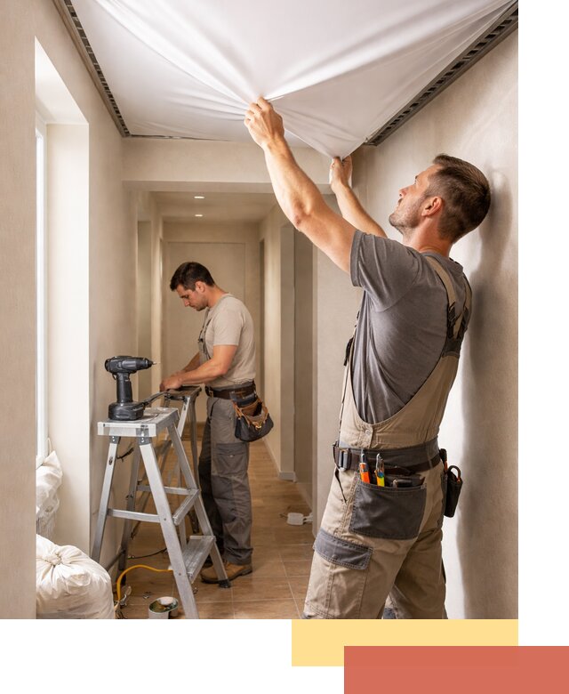 Монтаж натяжного потолка в прихожей в Арзамасе