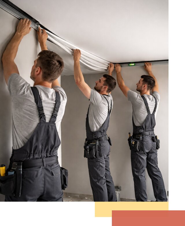 Теневые натяжные потолки в Арзамасе: монтаж и отделка быстро и качественно