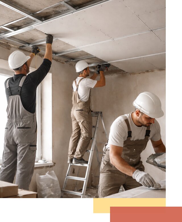 Одноуровневый потолок из гипсокартона в Арзамасе — монтаж и отделка