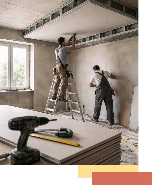 Двухуровневый потолок из гипсокартона в Арзамасе