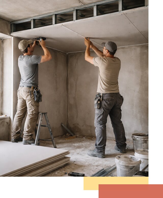 Короб из гипсокартона на потолке под ключ в Арзамасе