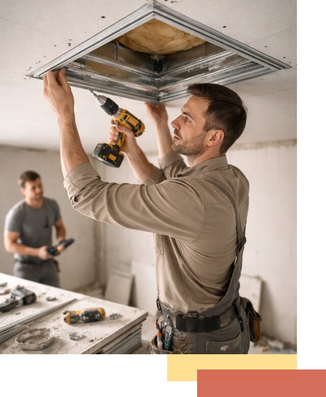 Монтаж люка в потолок из ГКЛ в Арзамасе