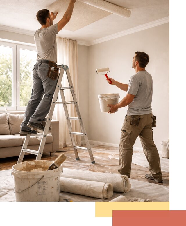 Поклейка обоев на потолок в Арзамасе — качественно и быстро