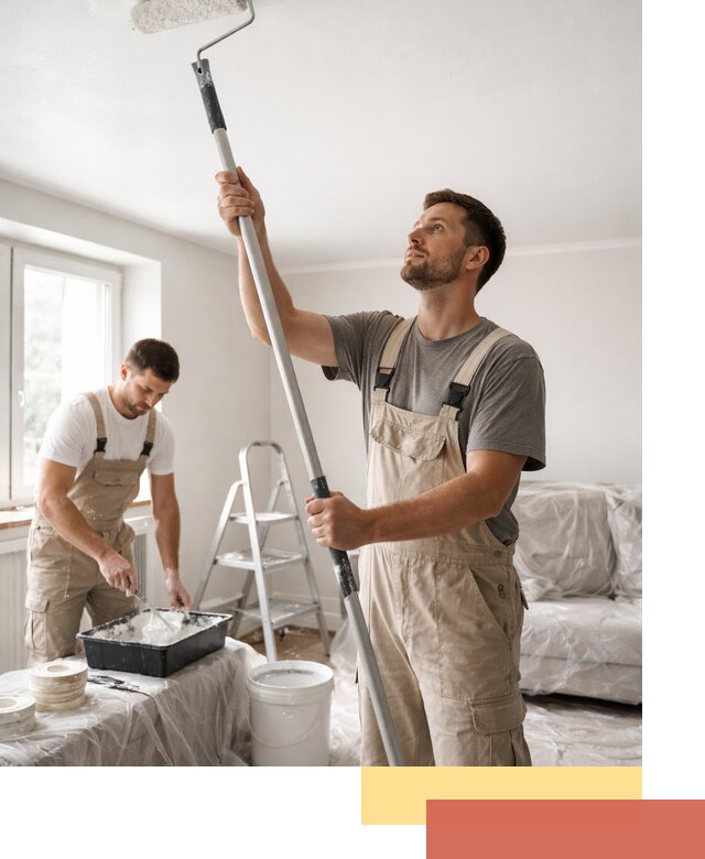 Покраска потолка водоэмульсионной краской в Арзамасе