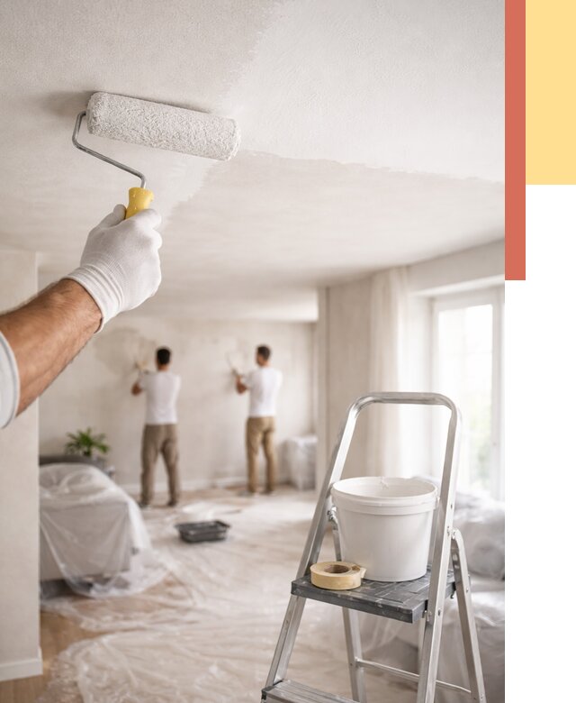 Покраска потолка акриловой краской в Арзамасе от 2715 руб. | ОТДЕЛОЧНИК-Рзм