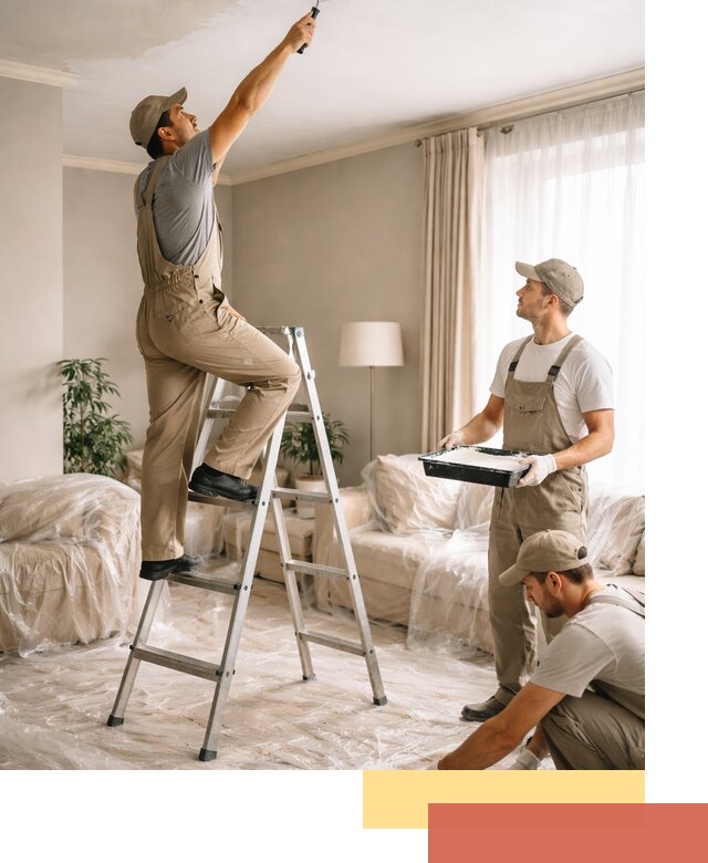 Покраска потолков акриловой краской в Арзамасе качественно и быстро