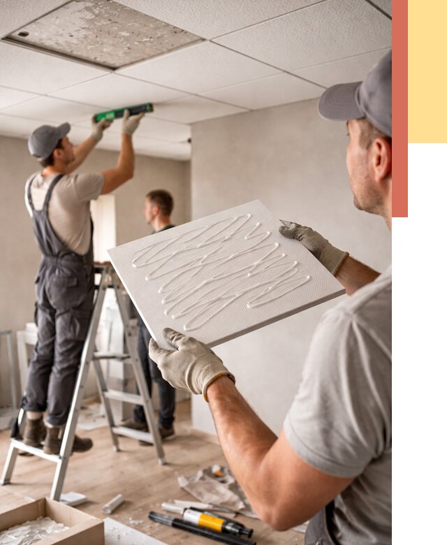 Монтаж потолочной плитки в Арзамасе от 4887 руб. — быстро и недорого | ОТДЕЛОЧНИК-Рзм