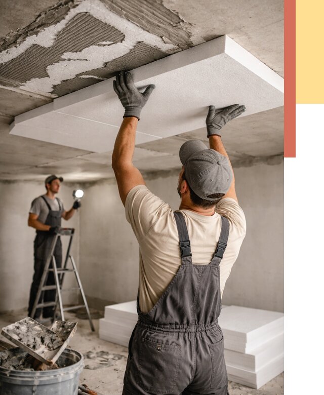 Утепление потолка пенопластом в Арзамасе от 4887 руб/м2 — недорого и быстро | ОТДЕЛОЧНИК-Рзм