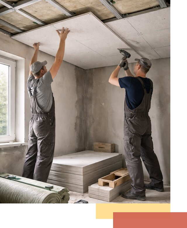 Шумоизоляция потолка панелями ЗИПС в Арзамасе